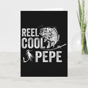 Reel Cool Pepe Fishing Fathers Day Gifts  Card