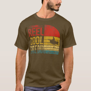 Reel Cool Single Dad Fisherman Grandpa Fathers Day T-Shirt