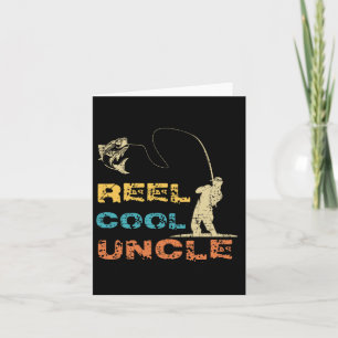 Reel Cool Uncle Fisherman Vintage Father's Day Fis Card