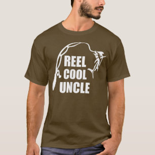 Reel Cool Uncle Fishing angle rod and line with Fi T-Shirt