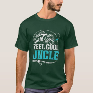 Reel Cool Uncle Fishing Fathers Day  T-Shirt