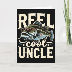 Reel Cool Uncle Funny B Fishing Uncle Father’s Day Card