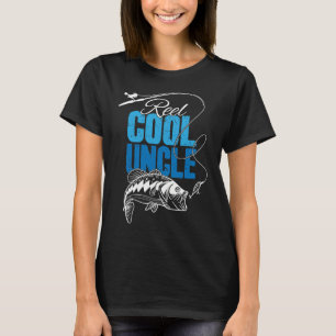 Reel Cool Uncle Funny Fishing T-Shirt