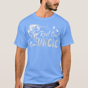 Reel Cool Uncle Gift Funny Fathers Day Fishing  T-Shirt