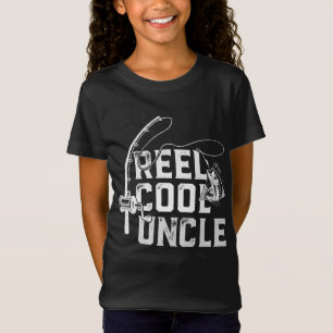 Reel Cool Uncle Vintage Flag Fishing Father's Day  T-Shirt