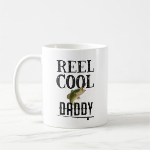 Reel Dad's Fish Funny Pun Fathers Day Fishing Gift Coffee Mug