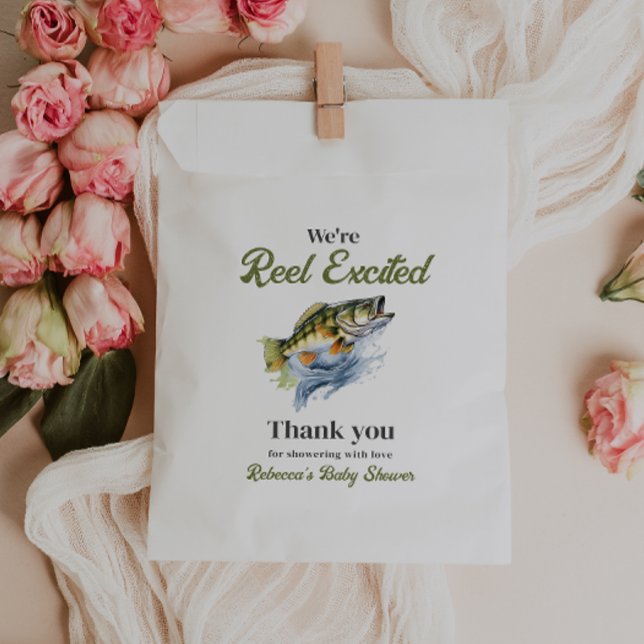 Reel Excited Big Fish Little Fisherman Baby Shower Favour Bags (Creator Uploaded)