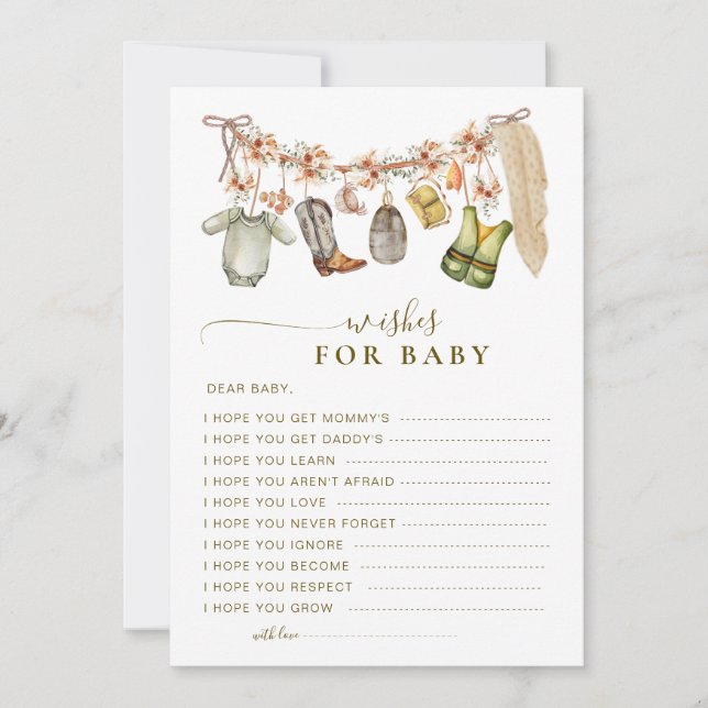 Reel Excited Fishing Wishes for Baby Card (Front)