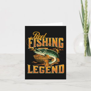 Reel Fishing Legend Vintage Fishing Pike  Card