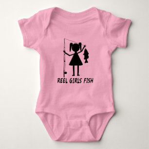 REEL GIRLS FISH BABY BODYSUIT