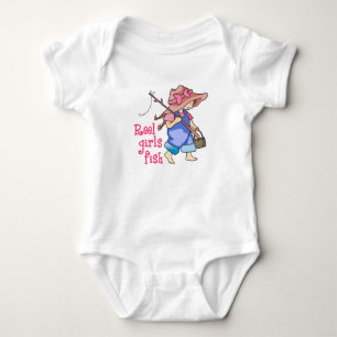 Reel Girls Fish Baby Bodysuit