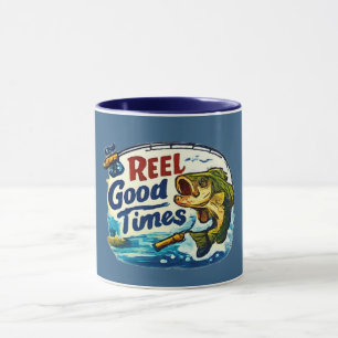 Reel Good Time Fishing Funny Angler Gift Mug