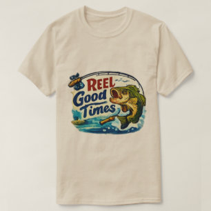 Reel Good Time Fishing Funny Angler Gift T-Shirt