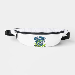 Reel Great Dad Bass Fishing Vintage Vector Design_ Bum Bags