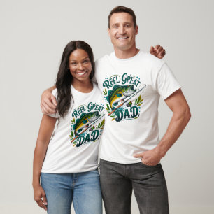 Reel Great Dad Fishing Design T-Shirt