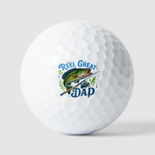 Reel Great Dad – Fishing Rod and Fish Golf Balls