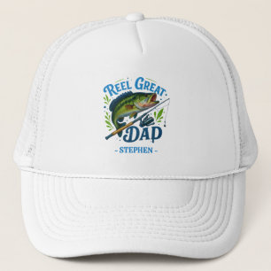 Reel Great Dad – Fishing Rod and Fish Trucker Hat