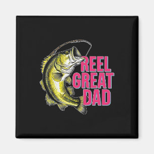 Reel Great Dad Funny Fun Byss Fishing Fisherman An Magnet