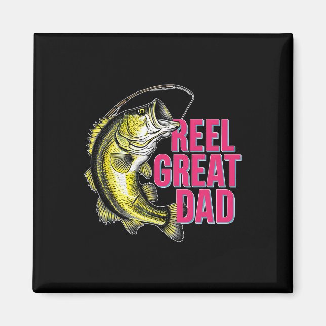 Reel Great Dad Funny Fun Byss Fishing Fisherman An Magnet (Front)