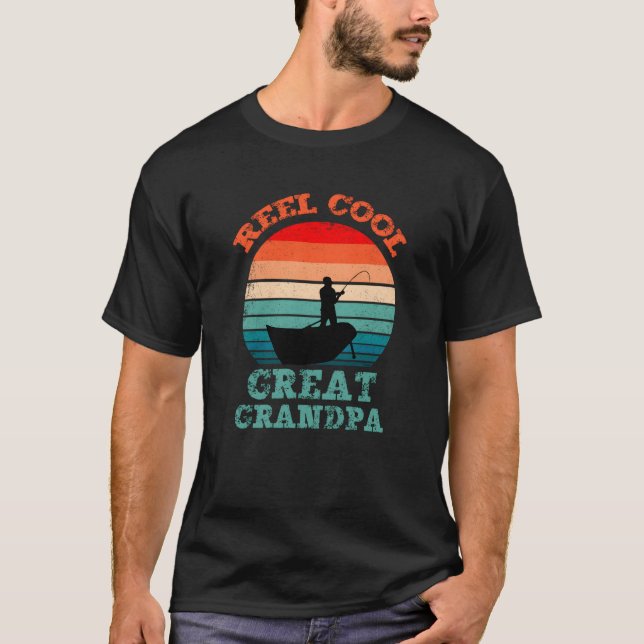 Reel Great Grandpa Fishing T-Shirt (Front)