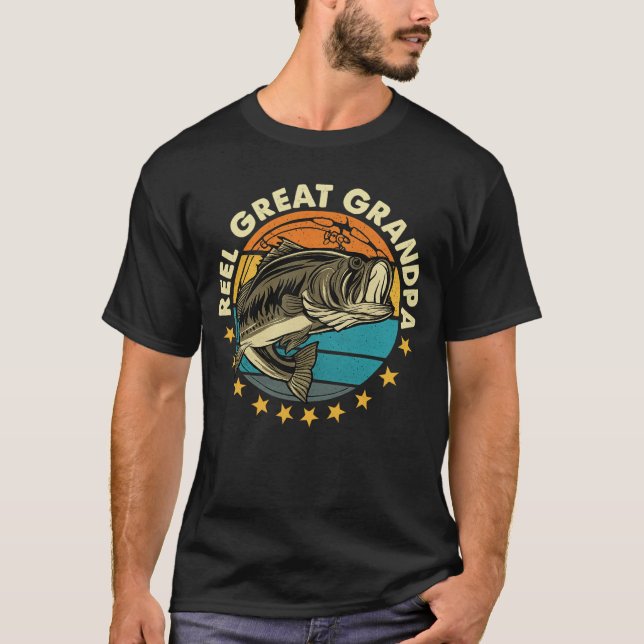Reel Great Grandpa Vintage Fishing Tee (Front)