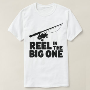 Reel In The Big One Fishing Rod Silhouette T-Shirt