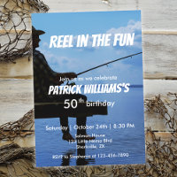 Reel in the Fun Sunset Fisherman 50th Birthday