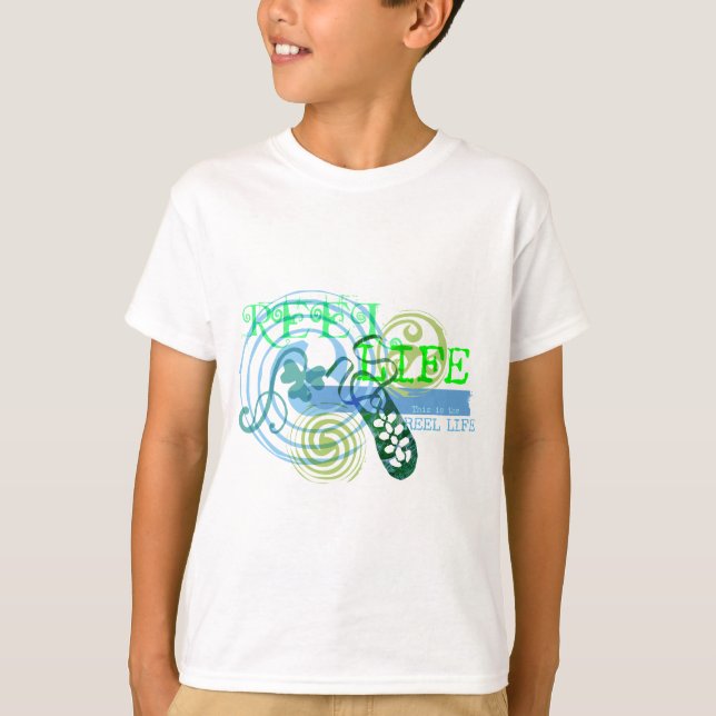 Reel Life in Blue T-Shirt (Front)