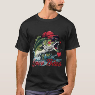 Reel Love Fishing Illustration — Vintage Style A T-Shirt