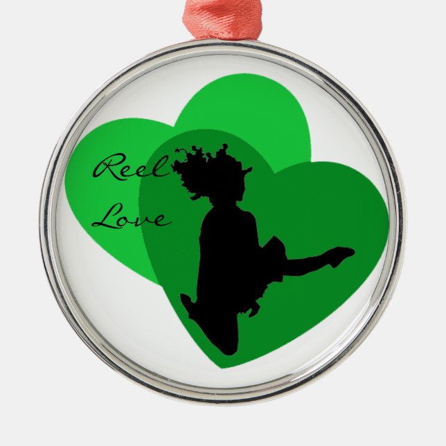 Reel Love - Irish Dance Metal Tree Decoration (Front)
