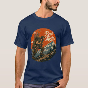 Reel Mode Vintage Fishing Adventure T-Shirt