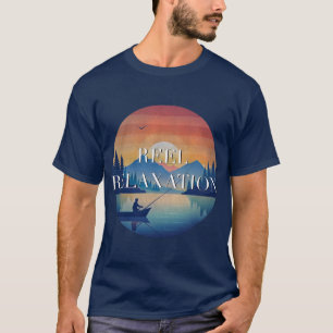 Reel Relaxation, Fishing, Fisherman Themed Design T-Shirt
