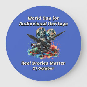 Reel Stories Matter. 27 October Large Clock