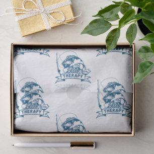 Reel Therapy   Dads Grandpas Husbands Birthday Fun Tissue Paper