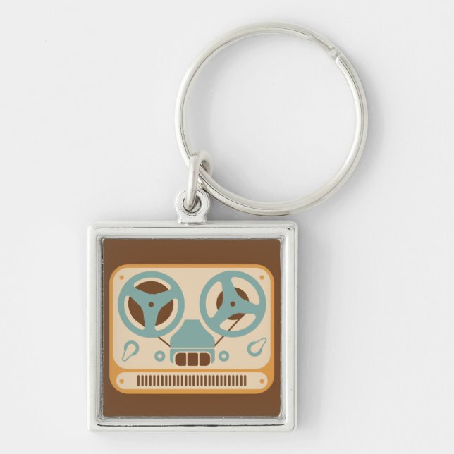 Reel to Reel Analogue Tape Recorder Key Ring (Front)