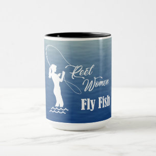 Reel Women Fly Fish Mug