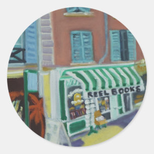 REELBOOKS -FONTAINEBLEAU FRANCE CLASSIC ROUND STICKER