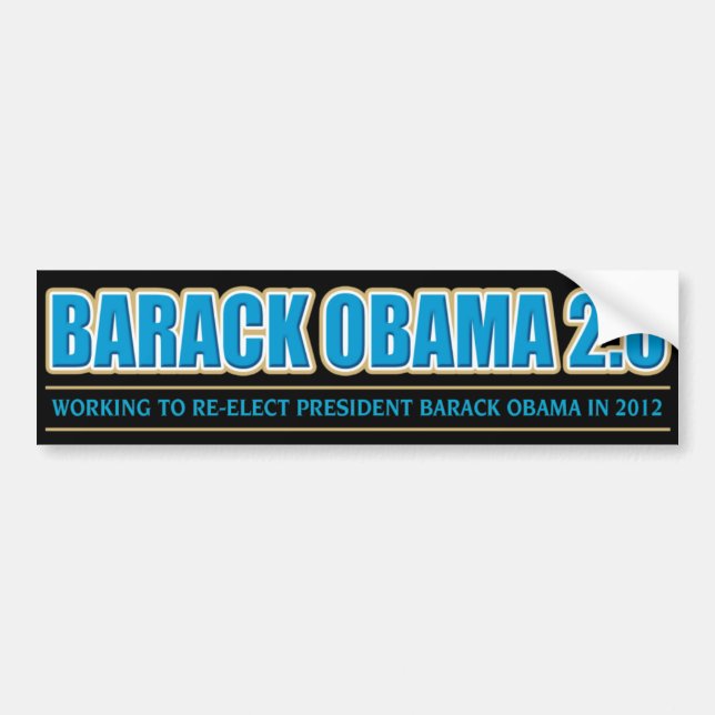 ReElect Barack Obama 2012 Bumper Sticker (Front)