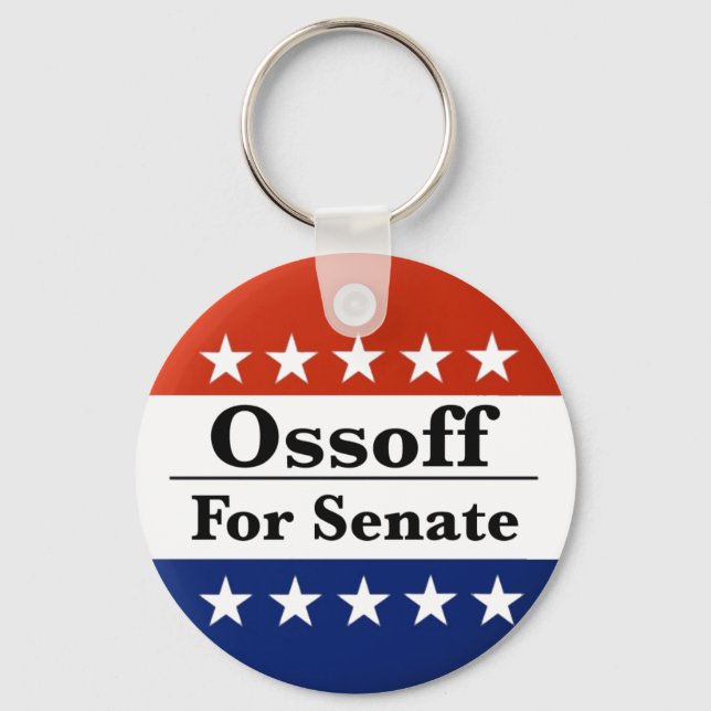 Reelect Georgia Senator Jon Ossoff in 2026 Key Ring (Front)
