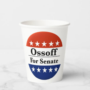 Reelect Georgia Senator Jon Ossoff in 2026 Paper Cups