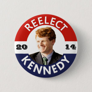 REELECT JOE KENNEDY 2014 6 CM ROUND BADGE