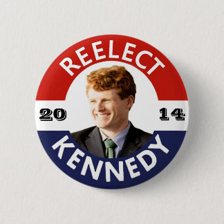 REELECT JOE KENNEDY 2014 6 CM ROUND BADGE
