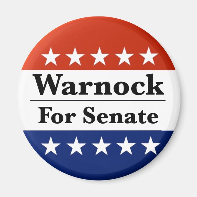 Reelect Raphael Warnock to U.S. Senate 2022 Magnet (Front)