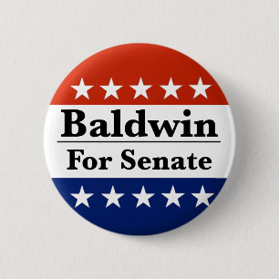 Reelect Tammy Baldwin to U.S. Senate 2024 6 Cm Round Badge