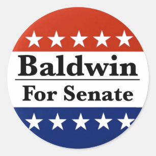 Reelect Tammy Baldwin to U.S. Senate 2024 Classic Round Sticker