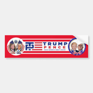REELECT TRUMP PENCE BUMPER STICKER