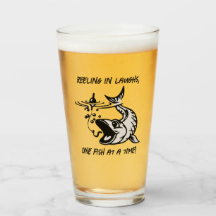 Reeling in laughs... - Fishing Beer Glass