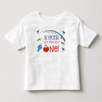 Reeling in the big one first birthday tshirt