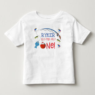 Reeling in the big one first birthday tshirt