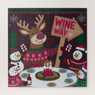 Reender party arrow jigsaw puzzle